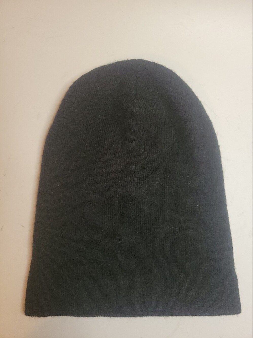 Classic Black Men's Knit Beanie